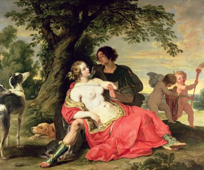 Venus and Adonis by A. and Wildens, J. Janssens